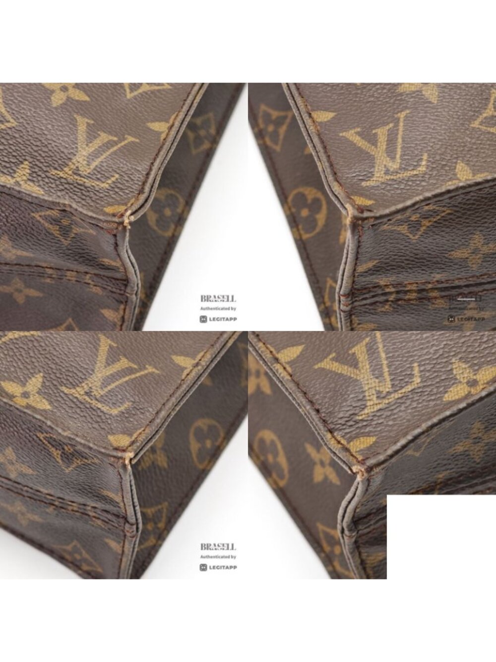 Louis Vuitton Sac Plat Bag Handbag Brown - Picture 7 of 16